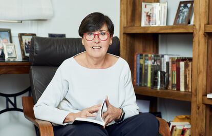 Gloria Balagué, en su casa de Barcelona.