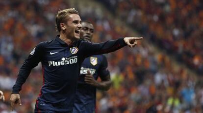 Griezmann celebra un gol ante el Galatasaray.