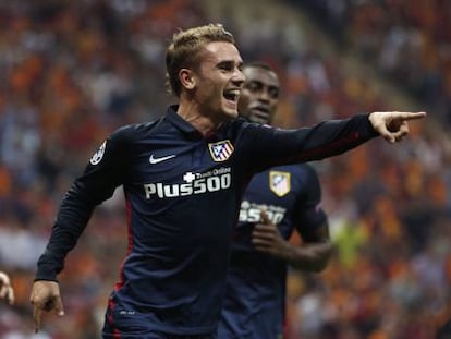 Griezmann celebra un gol ante el Galatasaray.