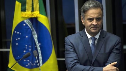 El senadorbrasileño Aécio Neves en una foto de archivo de julio de 2017.