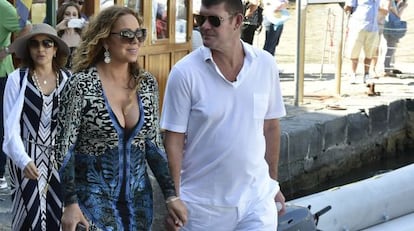 Mariah Carey y su novio, el magnate australiano James Packer, en Portofino.