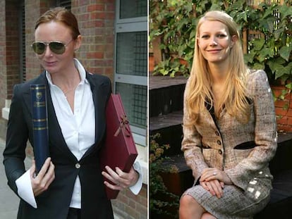 La diseñadora Stella McCartney (izquierda) y la actriz Gwyneth Paltrow.