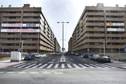 Ofertas de viviendas en dos edificios en La Sagra (Toledo). EFE/Archivo