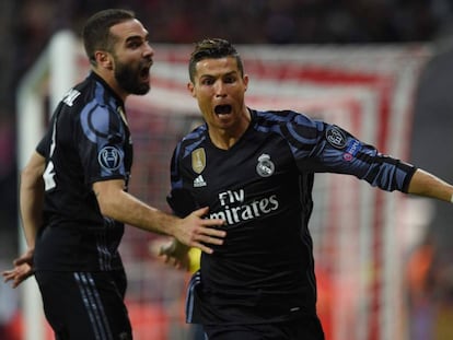 Cristiano celebra el gol del 1-1.