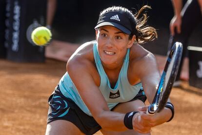 Muguruza, durante el partido contra Putintseva.