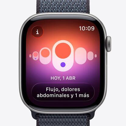 Datos salud femenina en la app Salud