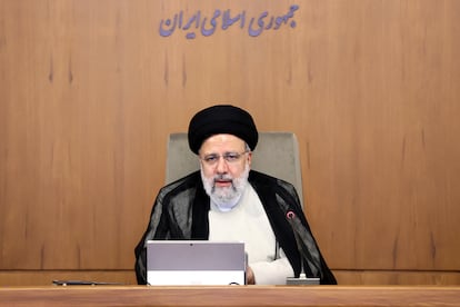 El presidente iraní, Ebrahim Raisi, el pasado domingo en Teherán.