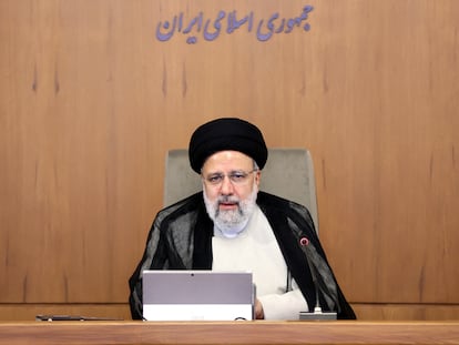El presidente iraní, Ebrahim Raisi, el pasado domingo en Teherán.