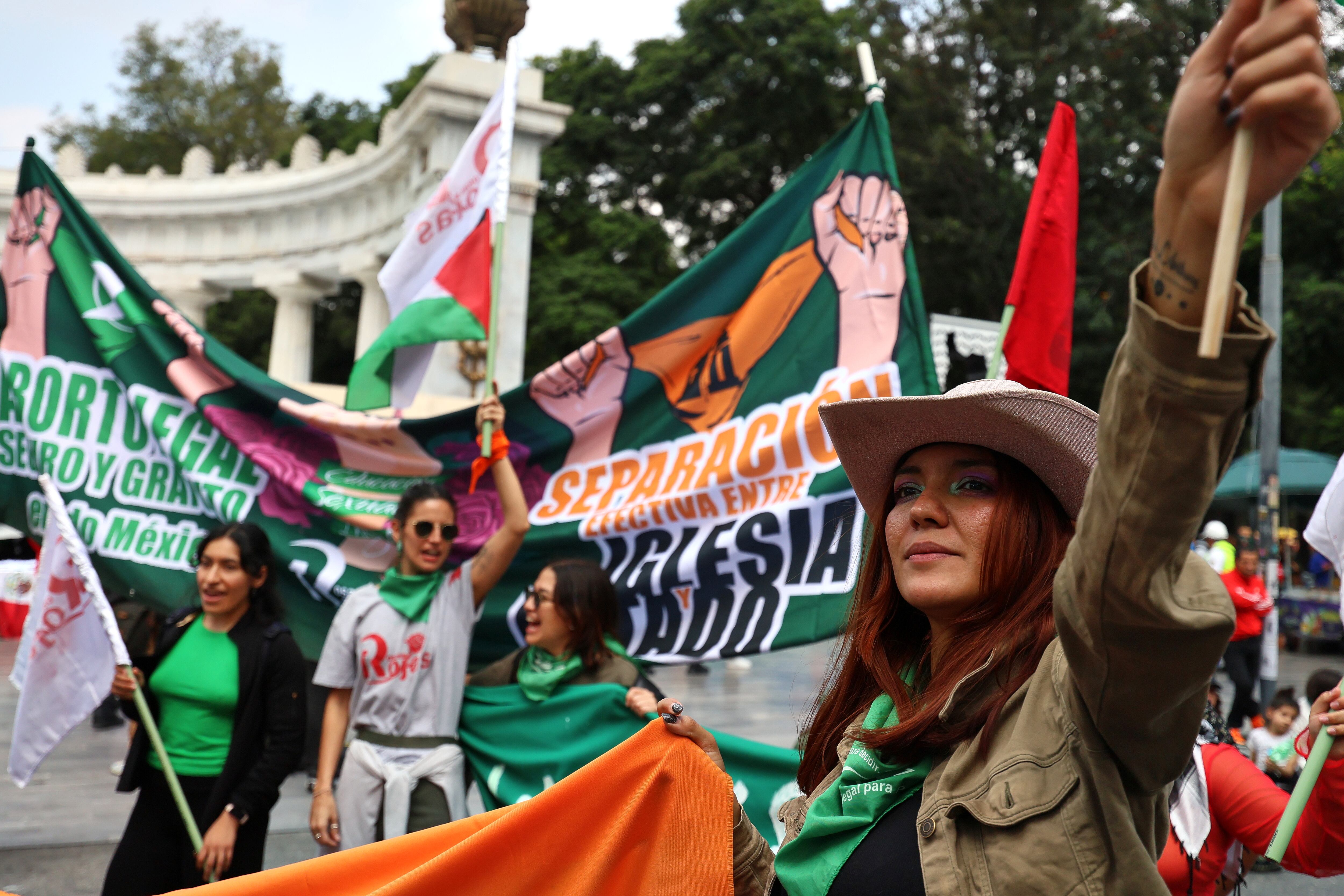 Protesta por el aborto en México, en septiembre de 2025.