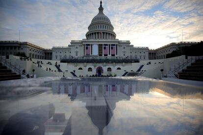 Preparativos en el Capitolio para la ceremonia de investidura de Donald Trump