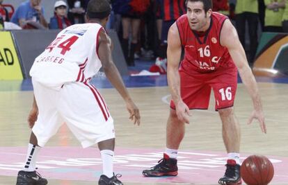 Carlos Cabezas, en un partido del Caja Laboral.