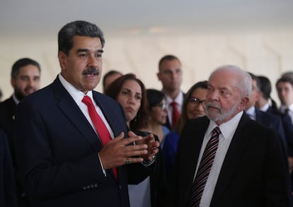 Nicolás Maduro junto a Lula Da Silva, durante una reunión de UNASUR, a finales de mayo de este año.