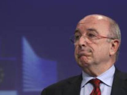 El vicepresidente de la CE encargado de la política de competencia, Joaquín Almunia. EFE/Archivo