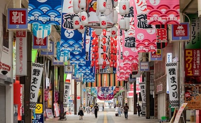 La galería comercial de Tanukikoji, en la ciudad japonesa de Sapporo.