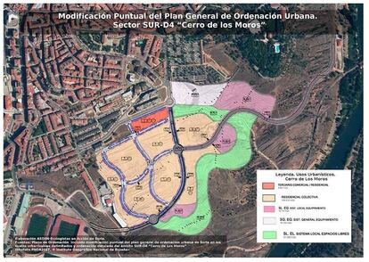 Modificación puntual del plan urbanístico de Soria donde irán las 1.300 viviendas.