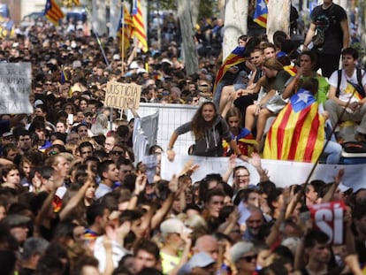 Centenares de manifestantes frente al TSJC