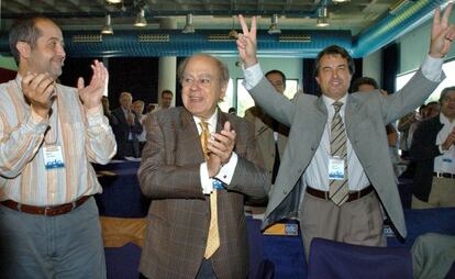 Felip Puig, Jordi Pujol y Artur Mas en un consejo de CiU en 2005.