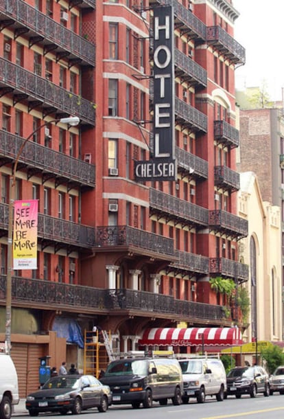 Fachada del hotel Chelsea de Nueva York