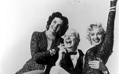 Jane Russell y Marilyn Monroe en 'Los caballeros las prefieren rubias'.