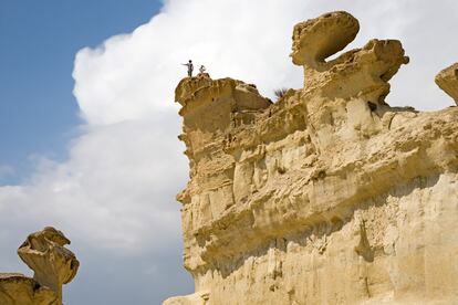 Gredas de la playa de Bolnuevo en Mazarrón (Región de Murcia). 