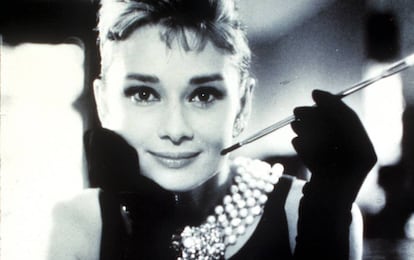 La actriz Audrey Hepburn en 'Desayuno con diamantes'.