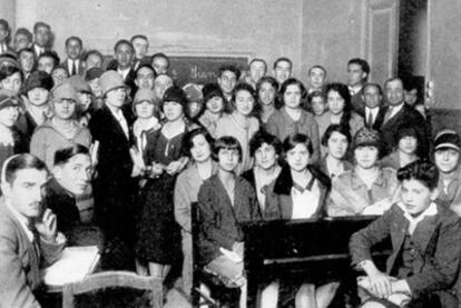 Una clase de 4º de inglés en 1914.