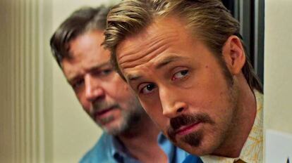 Russell Crowe y Ryan Gosling, en &#039;Dos buenos tipos&#039;.