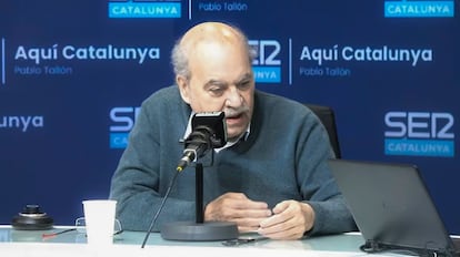 Andreu Mas-Colell, exconsejero de Economía de la Generalitat, durante la entrevista en SER Catalunya.