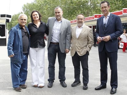 Juan Cruz, Clara Sánchez, Xabier Fortes, Alfredo Relaño y Jorge Valdano