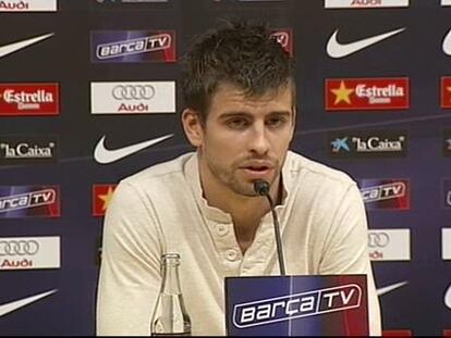 Piqué (sobre Schuster): "Habiendo ganado no hace falta quejarse del árbitro"