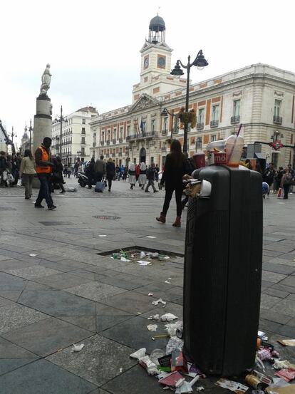 Silvia nos remite esta imagen captada en la Puerta del Sol.