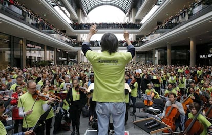 El director Kent Nagano, durante el concierto. 