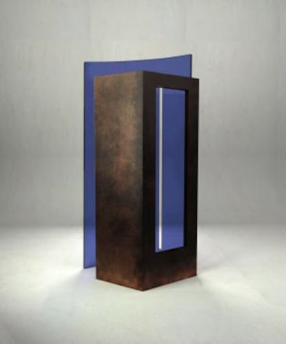 La obra 'Blue window' de Roqué que se instalará en Venecia.