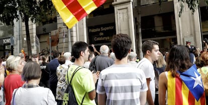 Concentración ante la Fiscalía Superior de Cataluña.