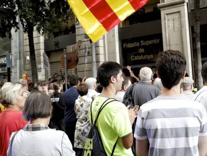 Concentración ante la Fiscalía Superior de Cataluña.