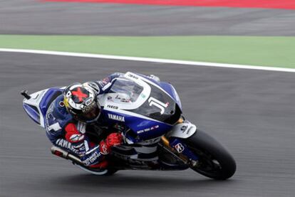 Jorge Lorenzo, durante la serie clasificatoria.