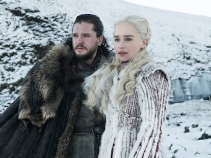 Jon Snow y Daenerys Targaryen, dos de los personajes favoritos de los espectadores y que seguro darán mucho juego en la última temporada.