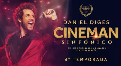 Cartel promocional de la 4º temporada del espectáculo 'Cineman Sinfónico'.