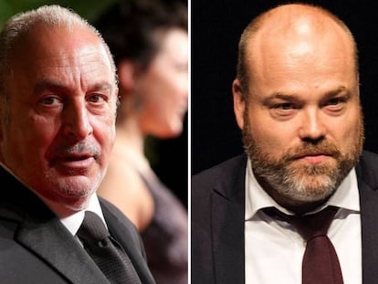 El dueño de Topshop, Philip Green, y el de Asos, Anders Holch Povlsen.