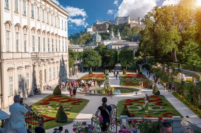 Los jardines del palacio de Mirabell, en Salzburgo (Austria).