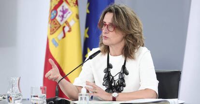 La vicepresidenta y ministra para la Transición Ecológica y el Reto Demográfico, Teresa Ribera