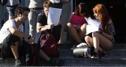 Pruebas de Selectividad en Madrid.