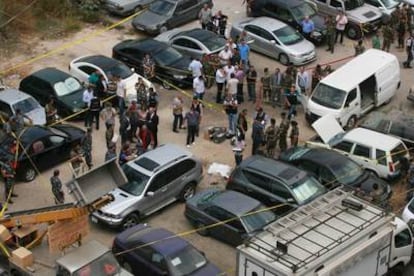 Las fuerzas de seguridad libanesas acorralan el lugar de la explosión en Beirut