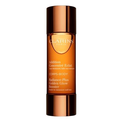 Addition Concentré Eclat Corps de Clarins es perfecto para mezclaro con tu crema hidratante (lo hay de rostro y de cuerpo). (28,50) euros.