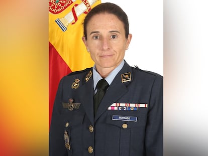 La general del Ejército del Aire Loreto Guitérrez Hurtado, nombrada directora del Departamento de Seguridad Nacional, este martes.