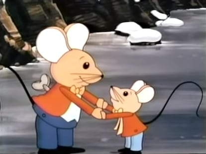 Una imagen de 'Fantástica aventura', titulada originalmente 'The Mouse and His Child' (1977).