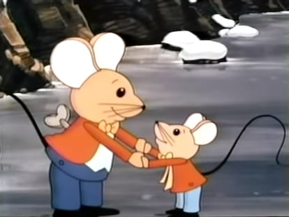 Una imagen de 'Fantástica aventura', titulada originalmente 'The Mouse and His Child' (1977).