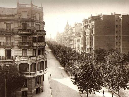 Intersección de las calles Príncipe de Vergara y Goya en el año 1929.