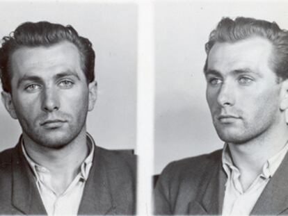 Sobre estas líneas, foto de la ficha policial de Miroslav Dvoracek, el espía que fue delatado y detenido en 1950.