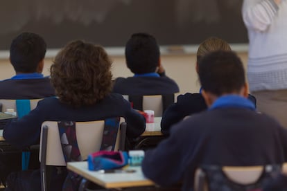 Niños en un aula de Primaria.